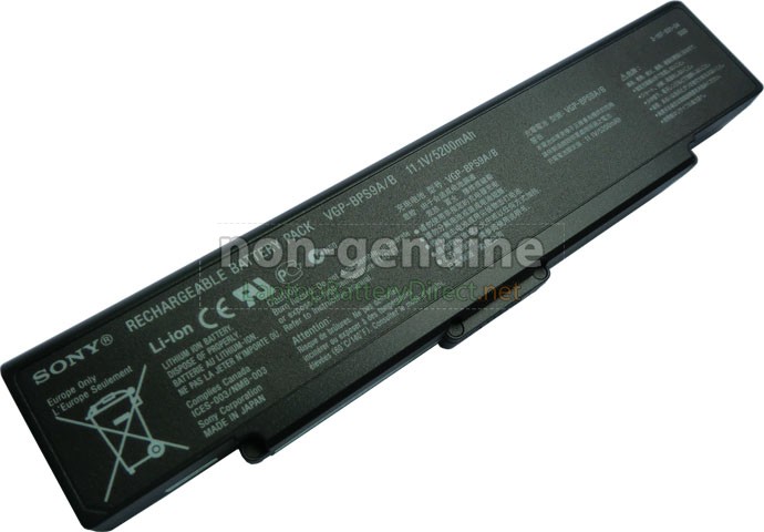 Battery for Sony VAIO VGN-CR520DR laptop