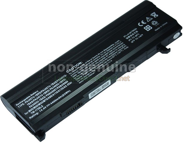 Battery for Toshiba Satellite A135-S2356 laptop