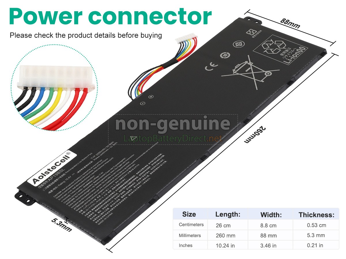 replacement Acer Aspire 3 A315-58 battery