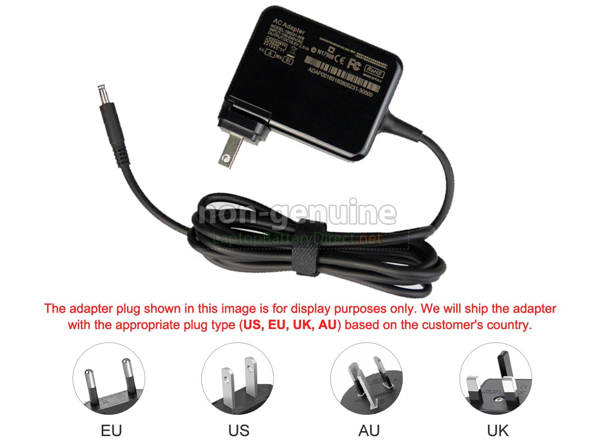 Replacement Dell 45W 19.5V-2.31A 100-240V/AC Adapter