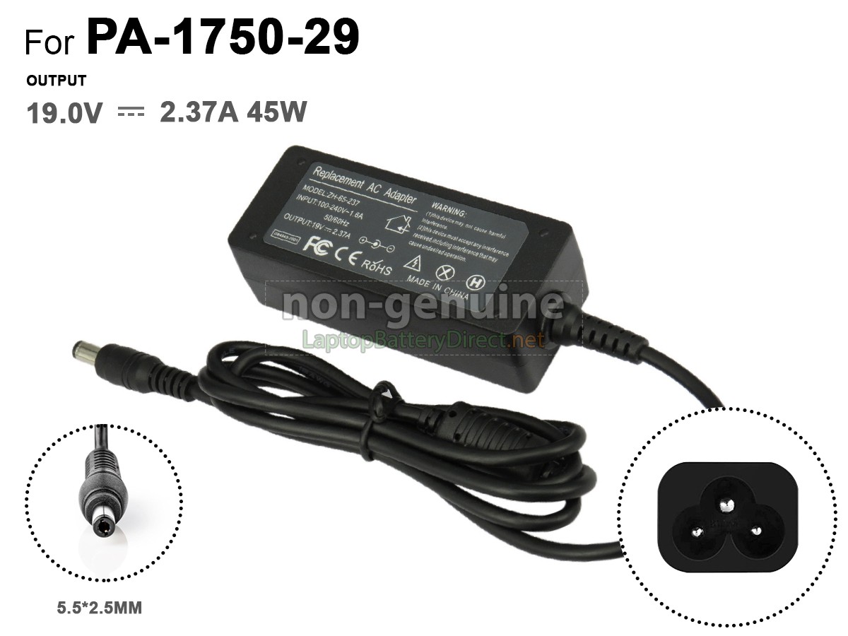 Replacement Toshiba PA3822U-1ACA Adapter