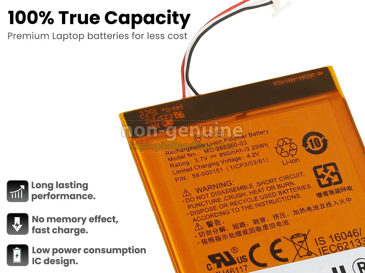 replacement Amazon KINDLE 7 WP63GW battery