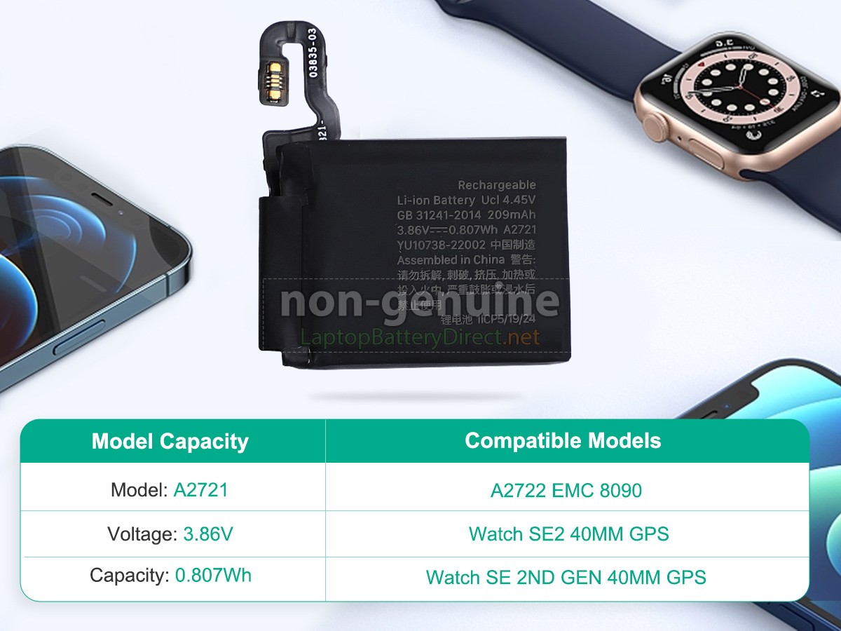 replacement Apple A2721 battery