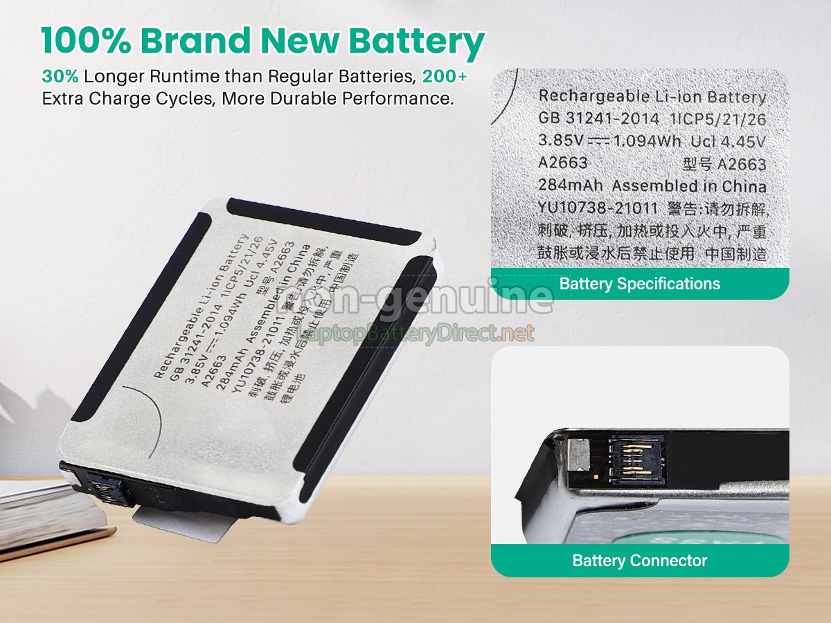 replacement Apple MNUX3LL/A battery