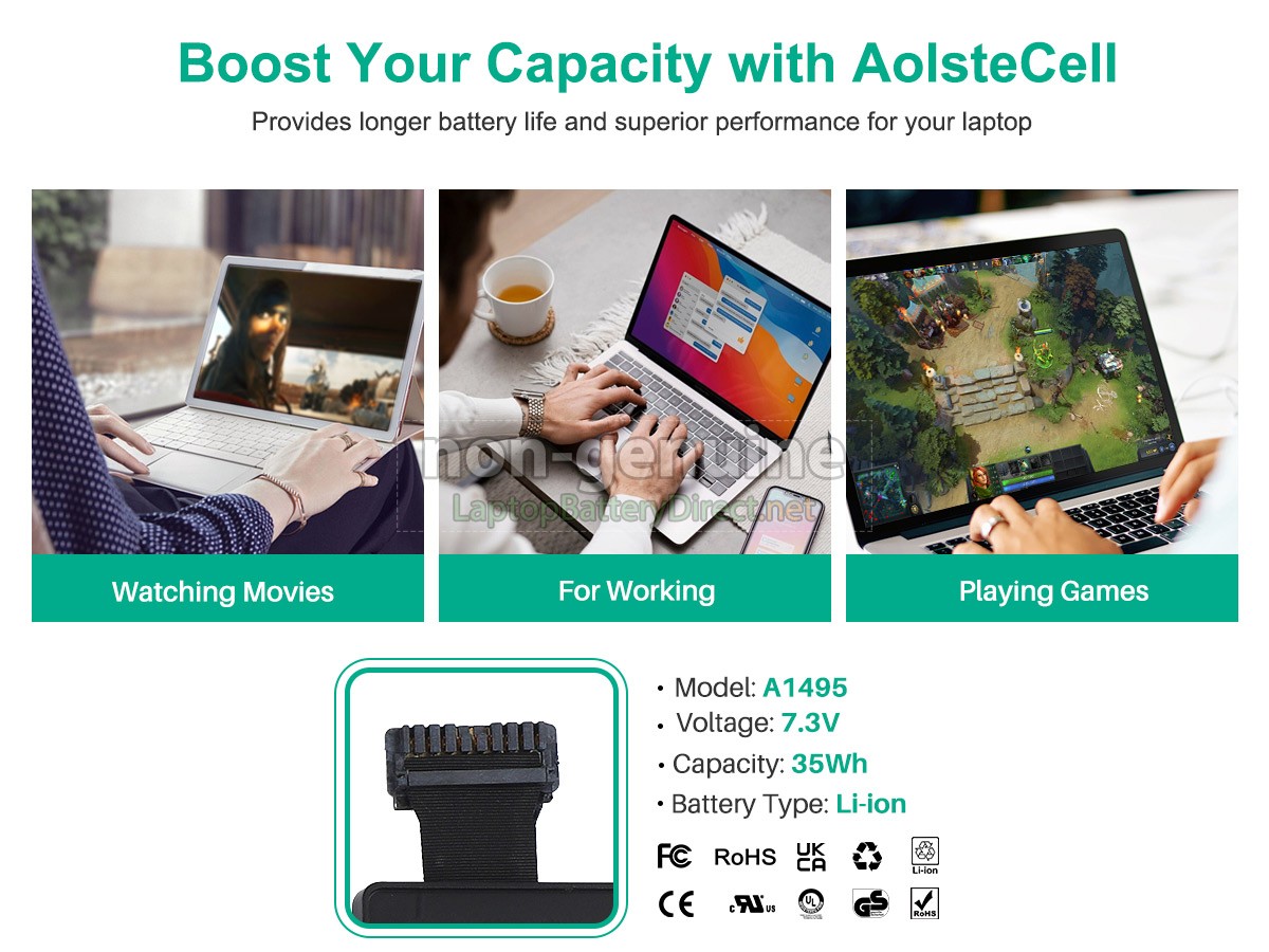 replacement Apple A1495 battery