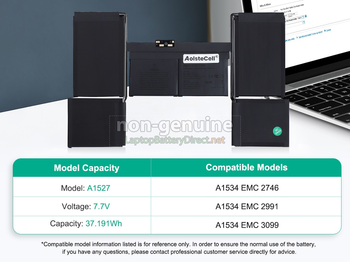 replacement Apple A1527 battery