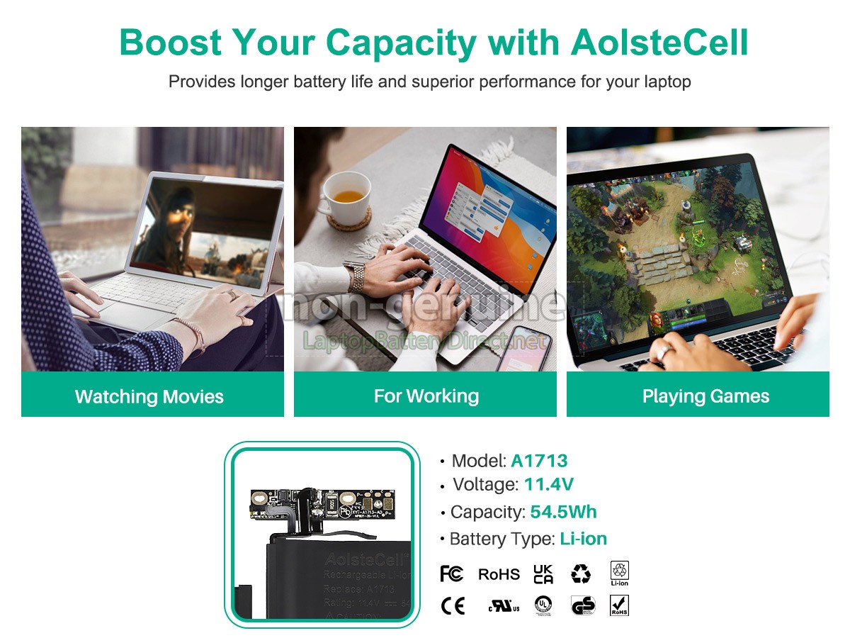 replacement Apple A1708 battery