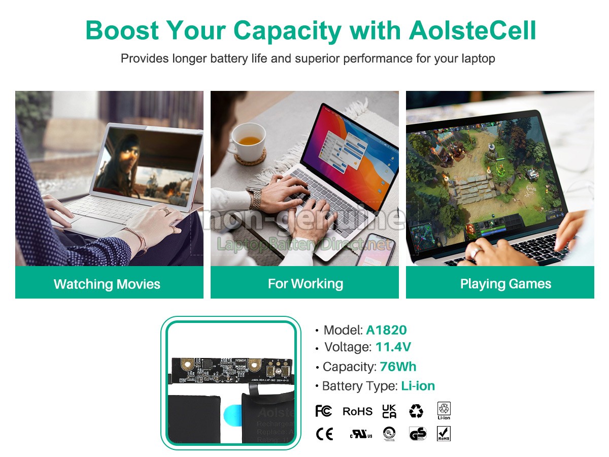 replacement Apple MPTT2LL battery