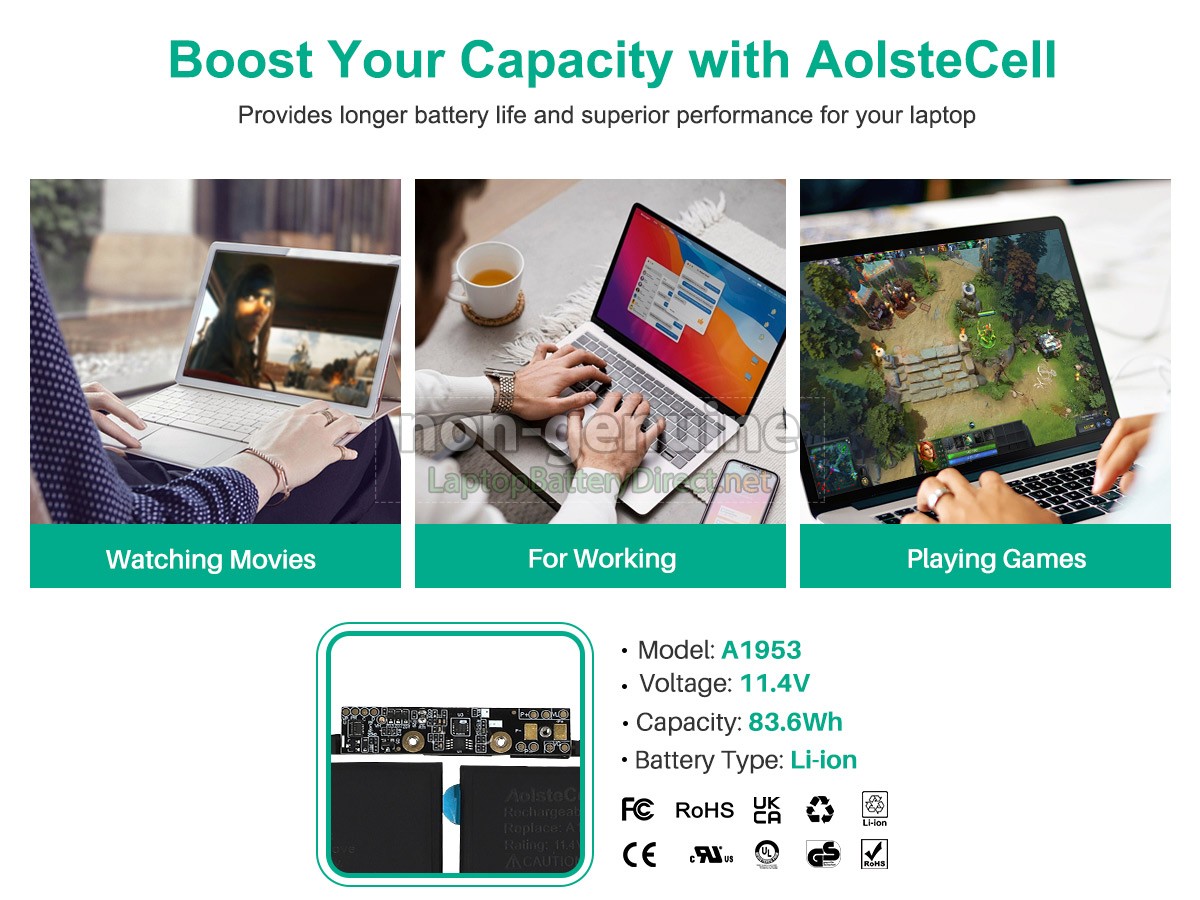 replacement Apple A1953 battery