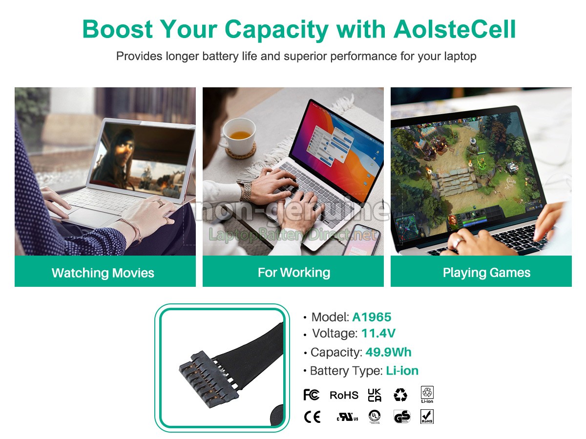 replacement Apple MVH22LL/A* battery