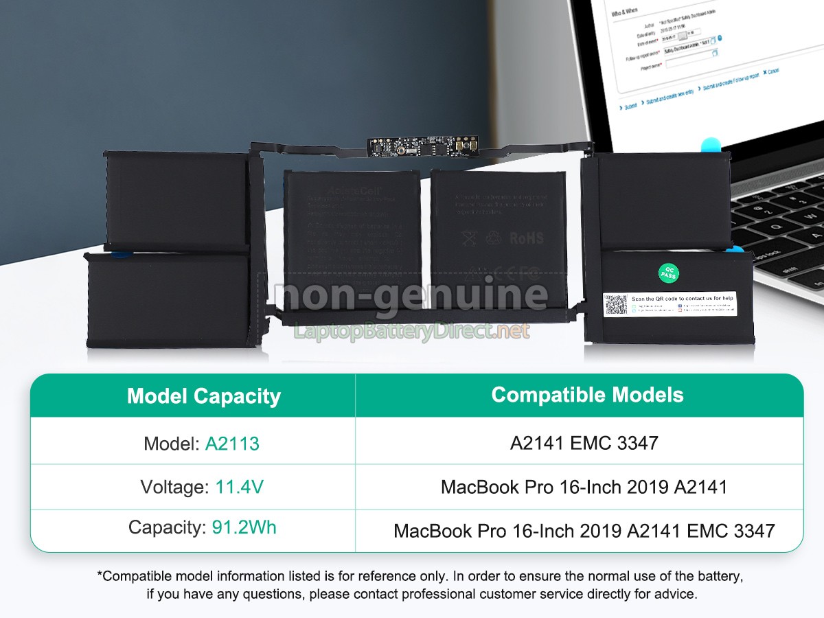 replacement Apple MVVM2LL/A battery
