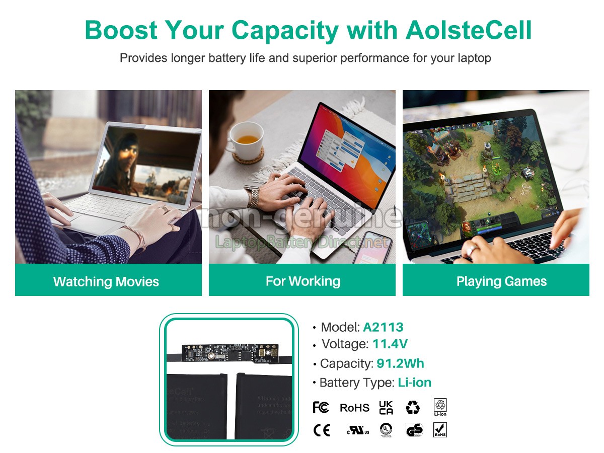 replacement Apple MVVM2LL/A battery