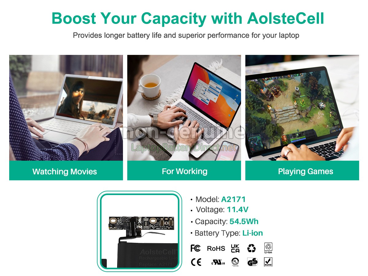 replacement Apple A2171 battery