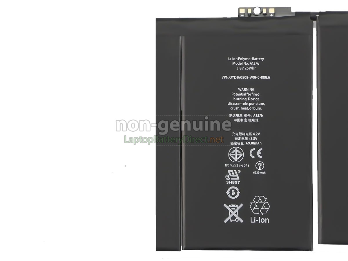 replacement Apple A1376 battery