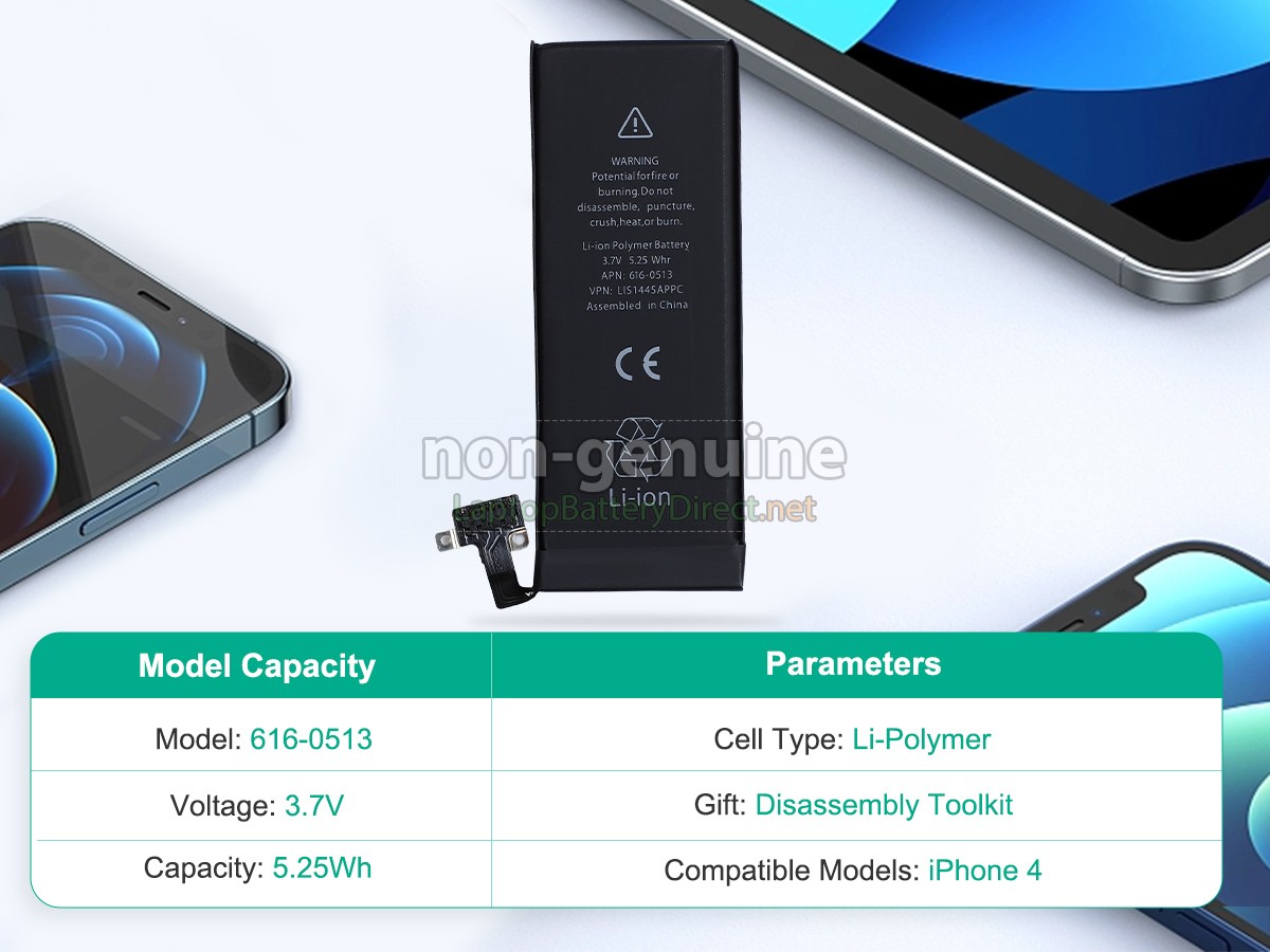 replacement Apple MC611 battery