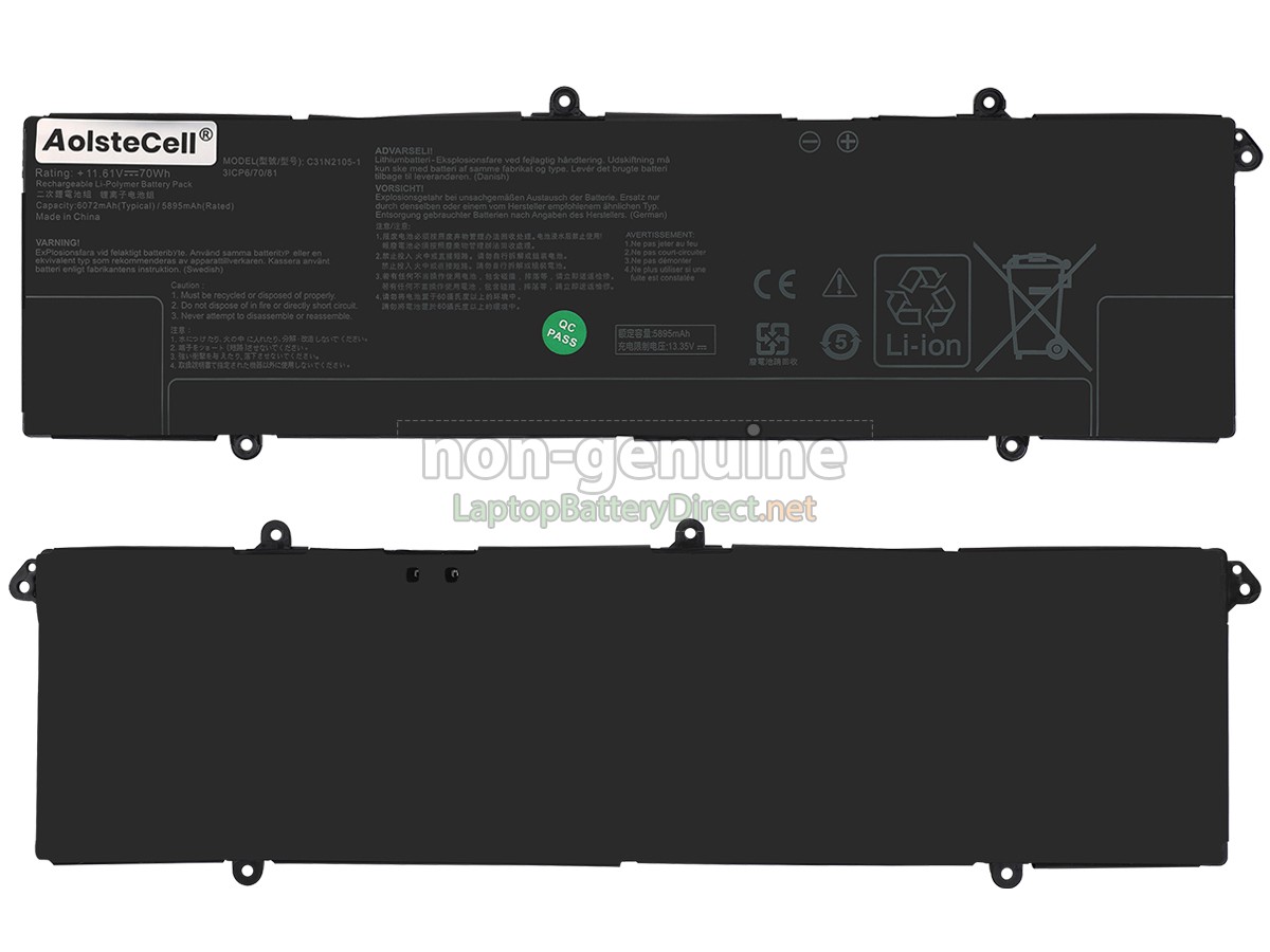 replacement Asus VivoBook K5504VA battery