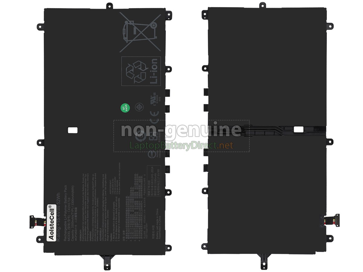 replacement Asus NOVAGO TP370QL-4G64G battery