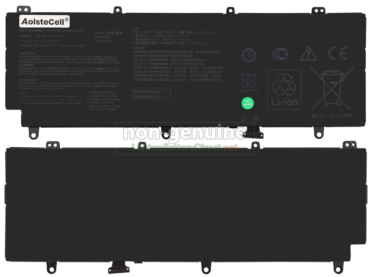 replacement Asus C41N1805 battery