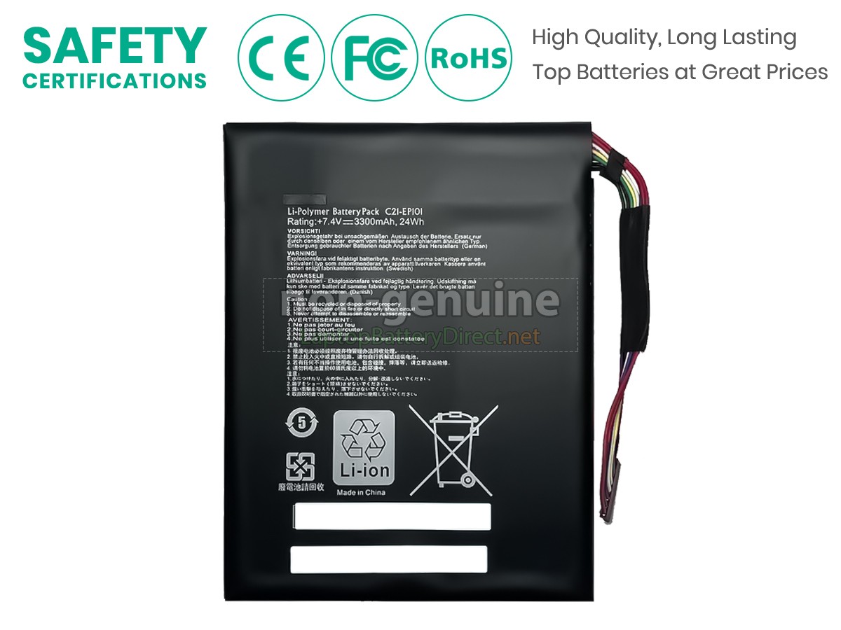 replacement Asus C21-EP101 battery