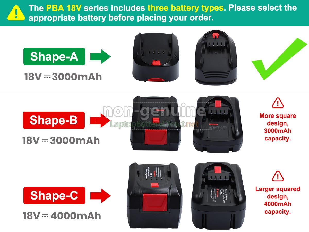 replacement Bosch PSR 18 LI-2 battery
