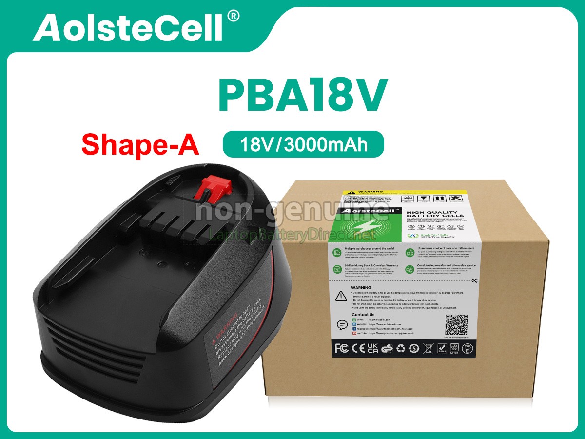replacement Bosch PSR 18 LI-2 battery