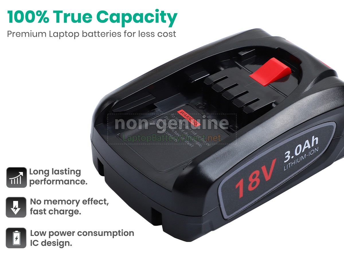 replacement Bosch PSR 18 LI-2 battery