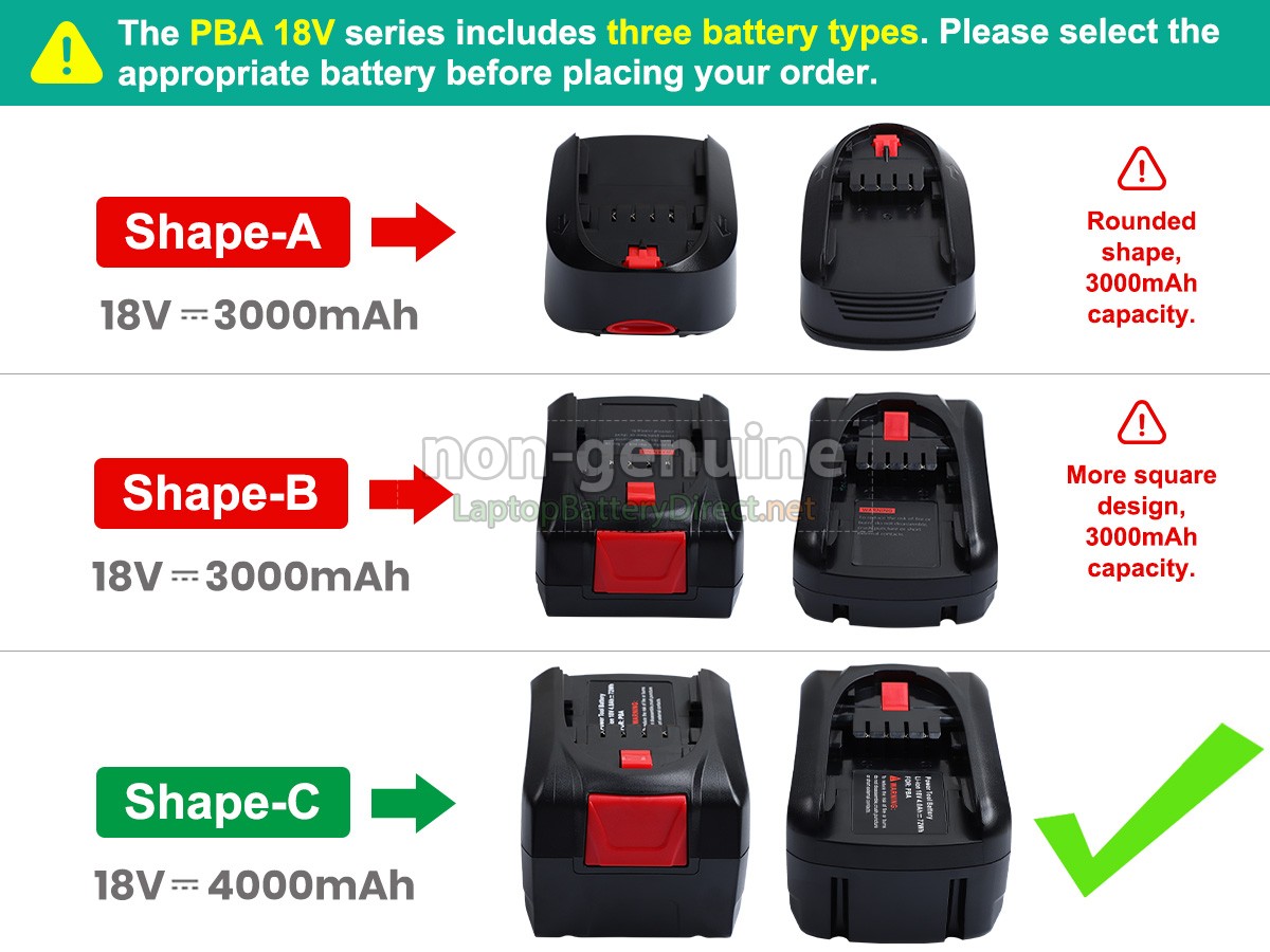 replacement Bosch PSR 18 LI-2 battery