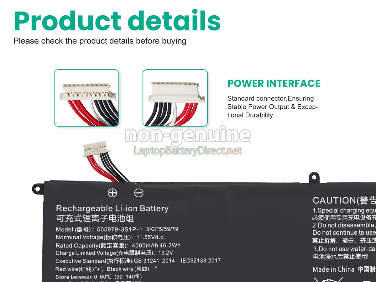 replacement CHUWI 505979-3S1P-1 battery