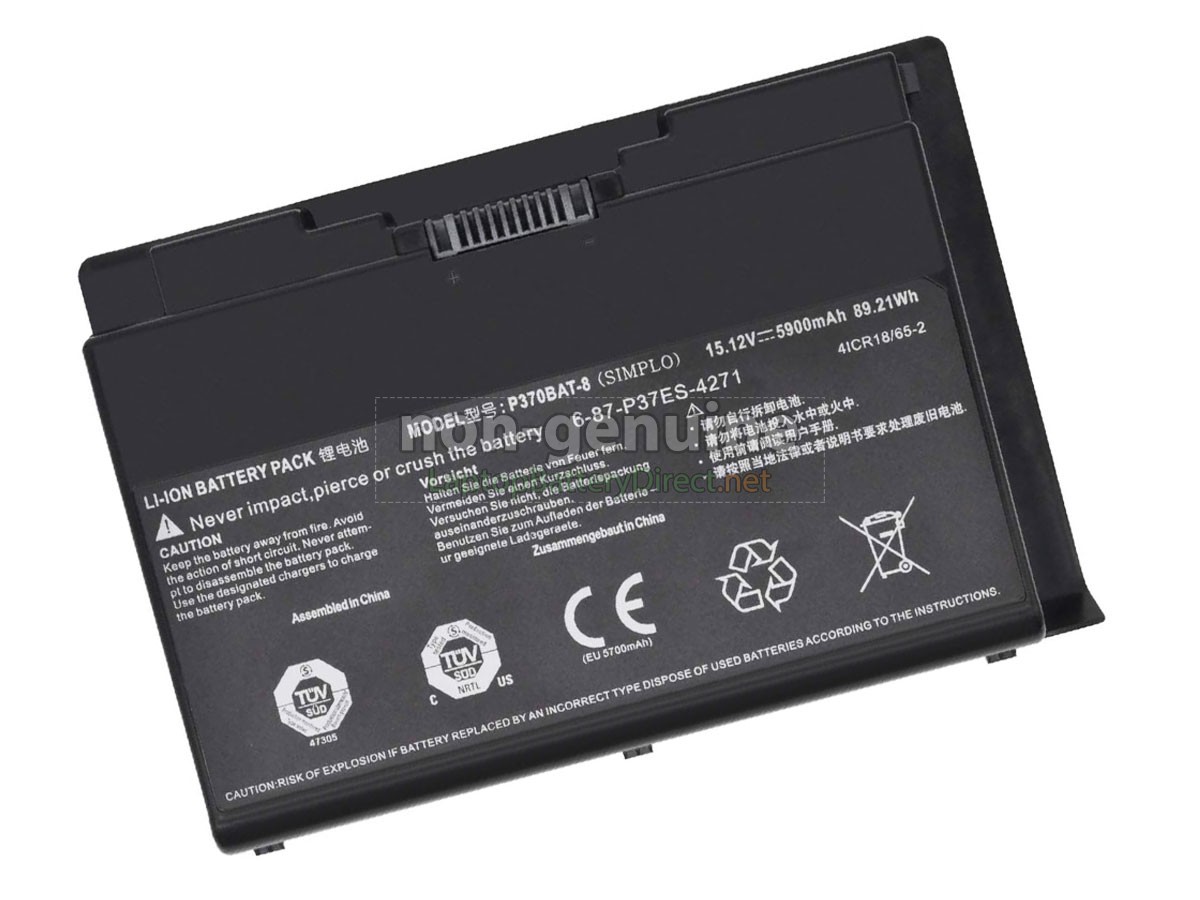 replacement Clevo P370SM battery