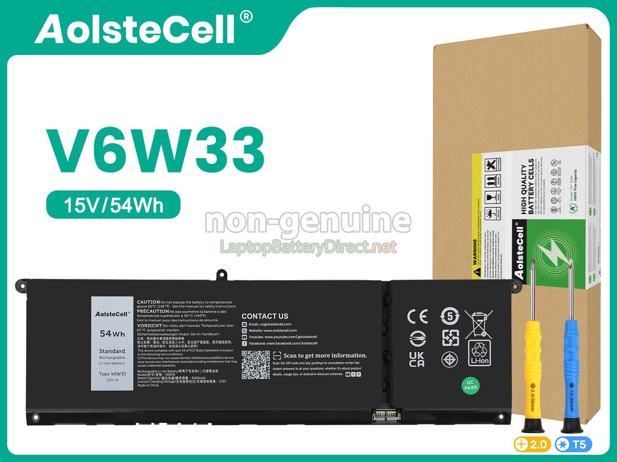 replacement Dell WV3K8 battery