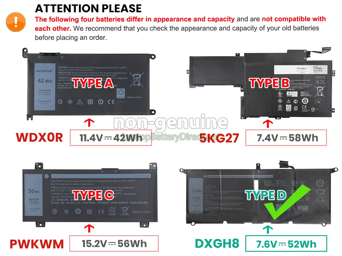 replacement Dell Inspiron 14 7000 battery