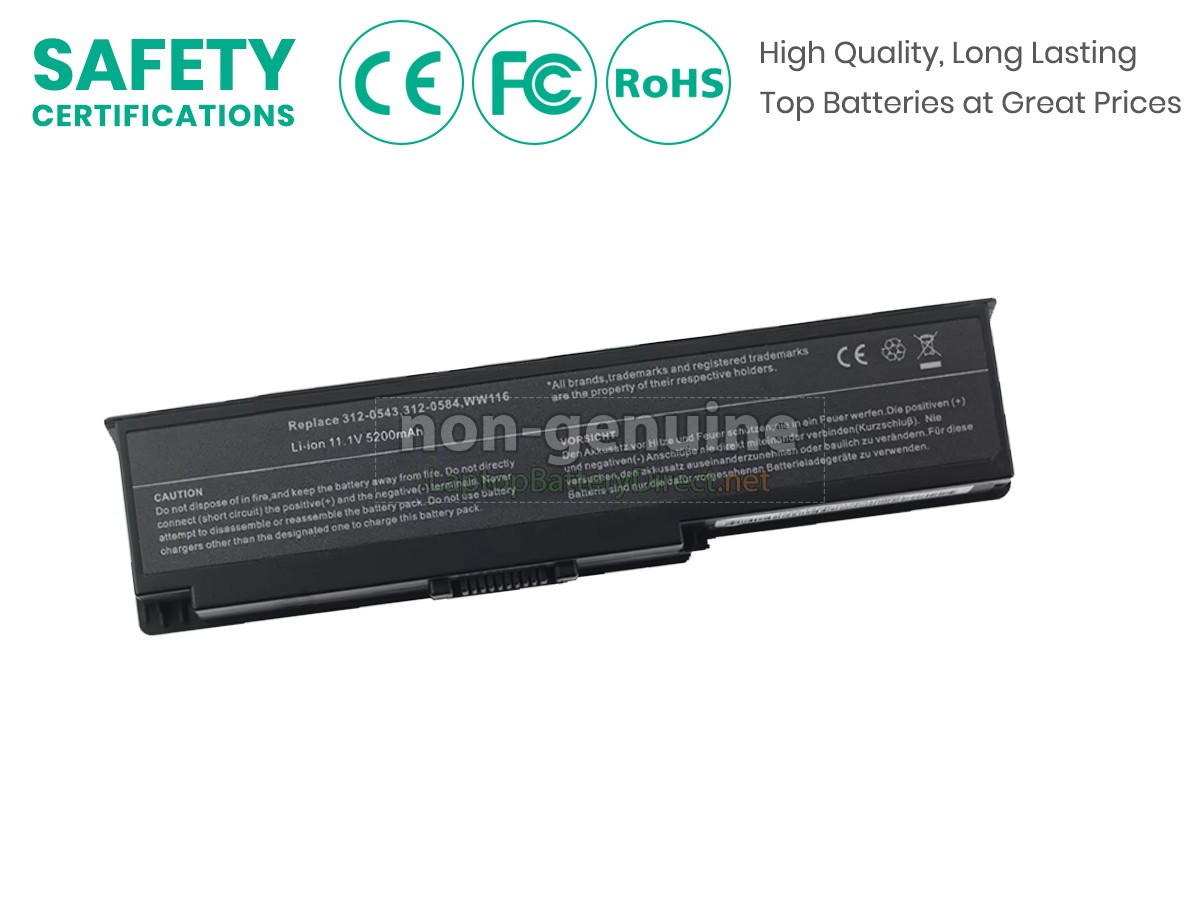replacement Dell WW118 battery