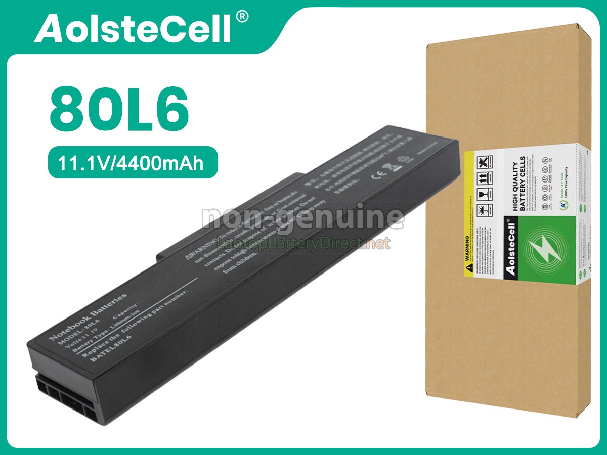 replacement Dell BATEL80L6 battery