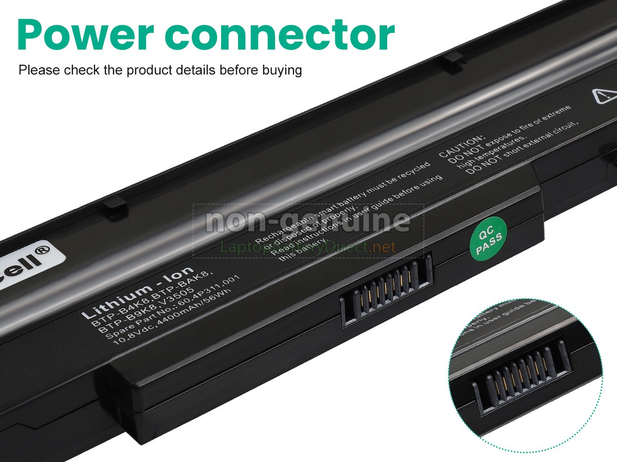 replacement Fujitsu BTP-C3K8 battery