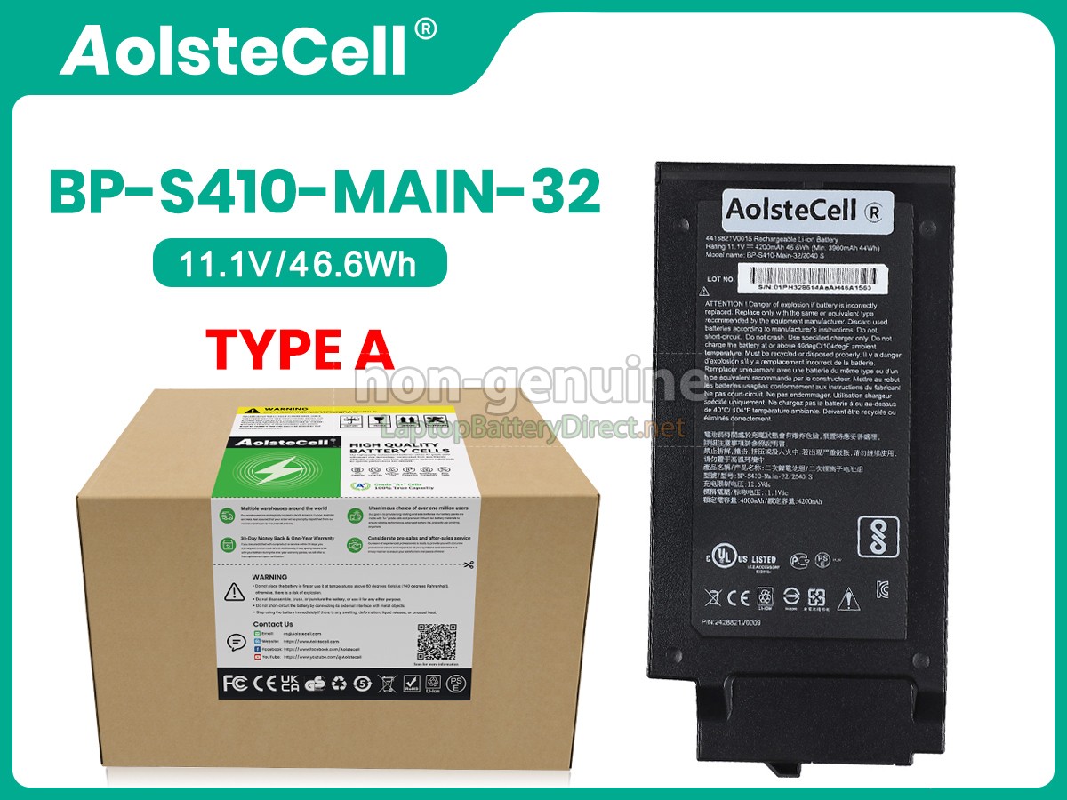 replacement Getac S410 battery