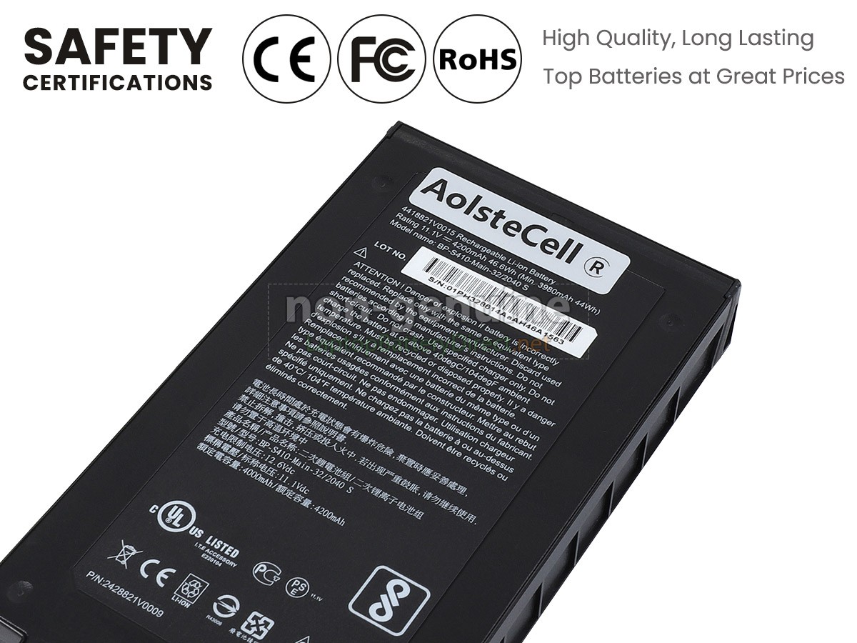 replacement Getac S410 battery