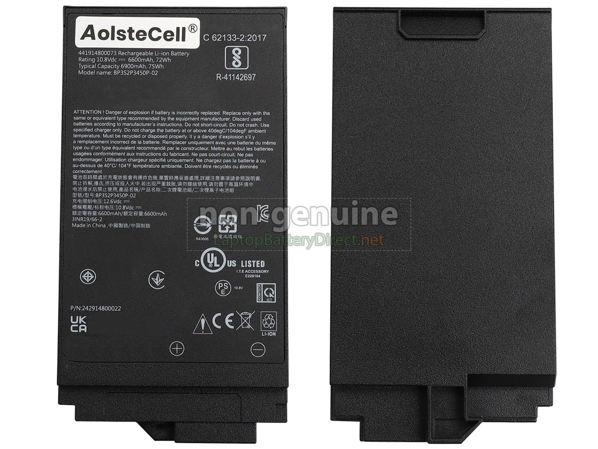replacement Getac S410 battery