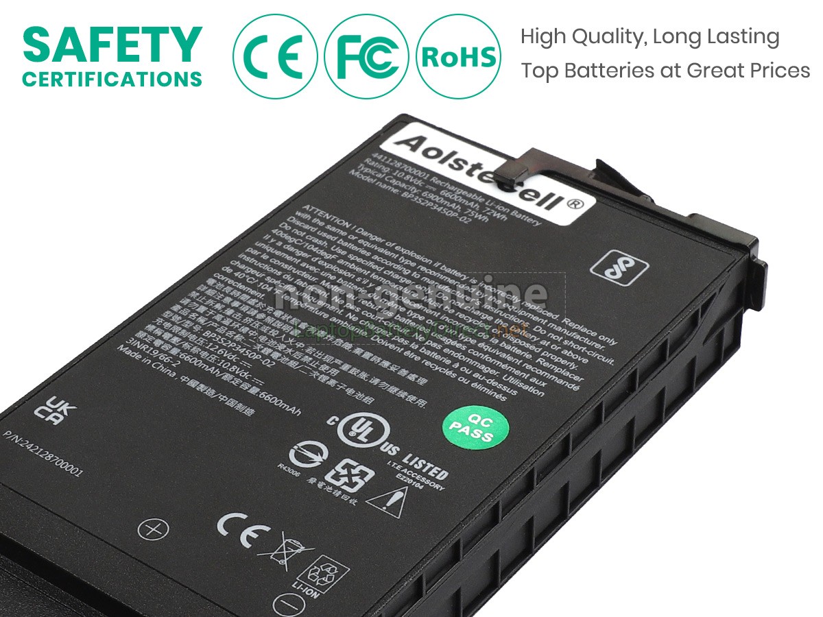 replacement Getac BP3S2P3450P-02 battery