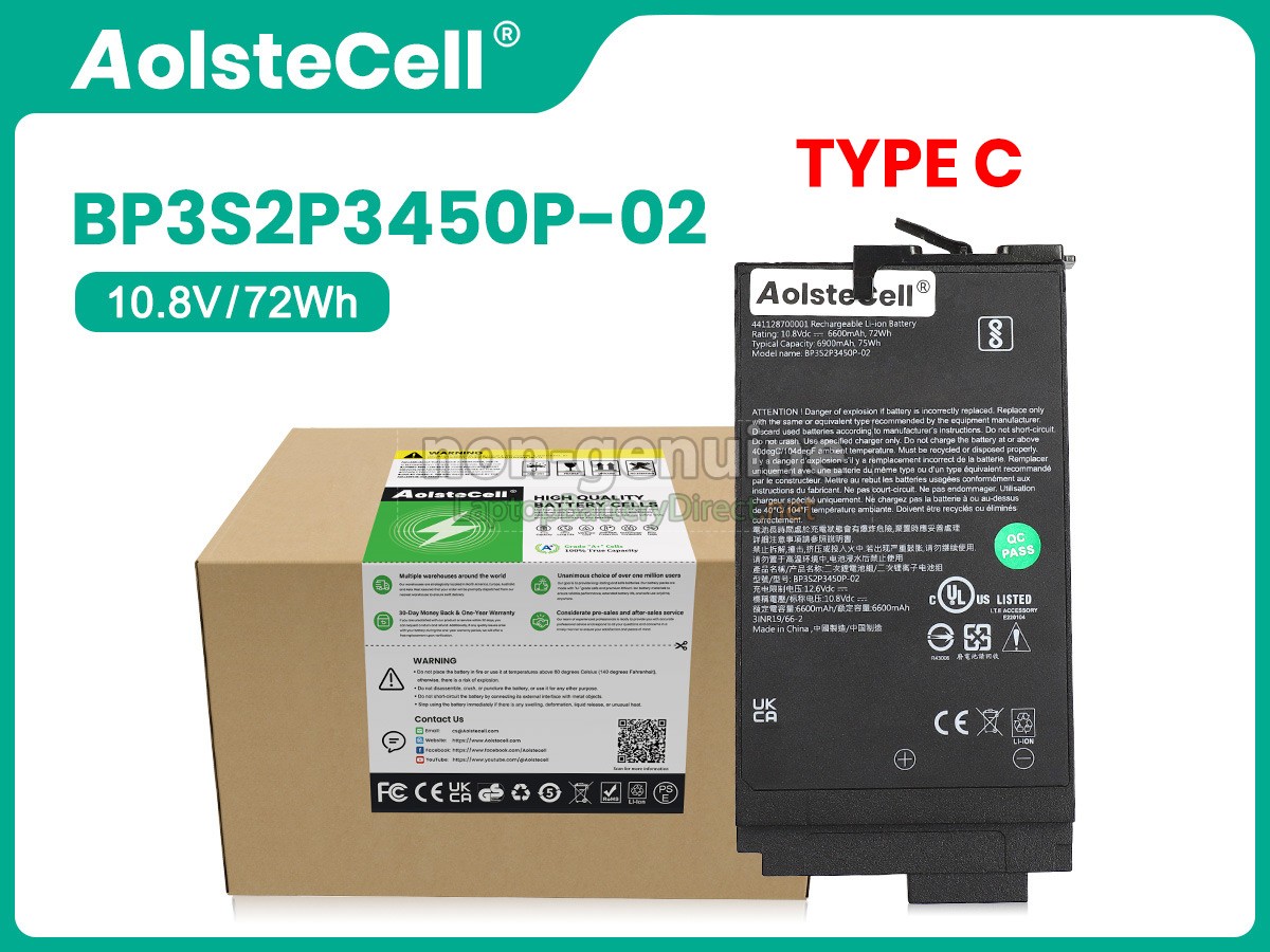 replacement Getac S410 battery