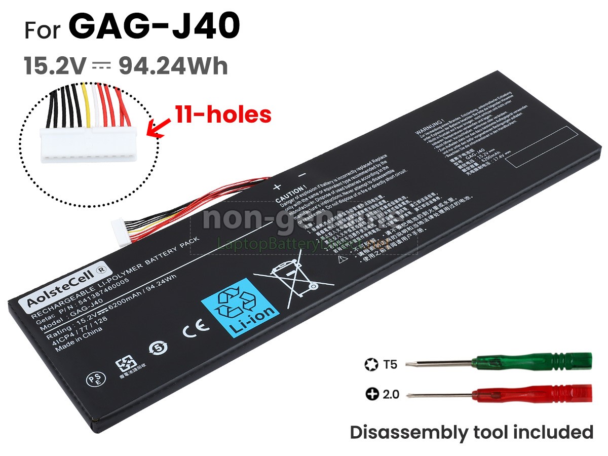 High Quality Gigabyte GAG-J40 Replacement Battery | Laptop Battery Direct