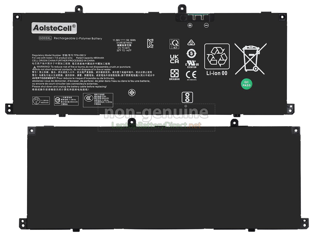 replacement HP GD03059XL battery