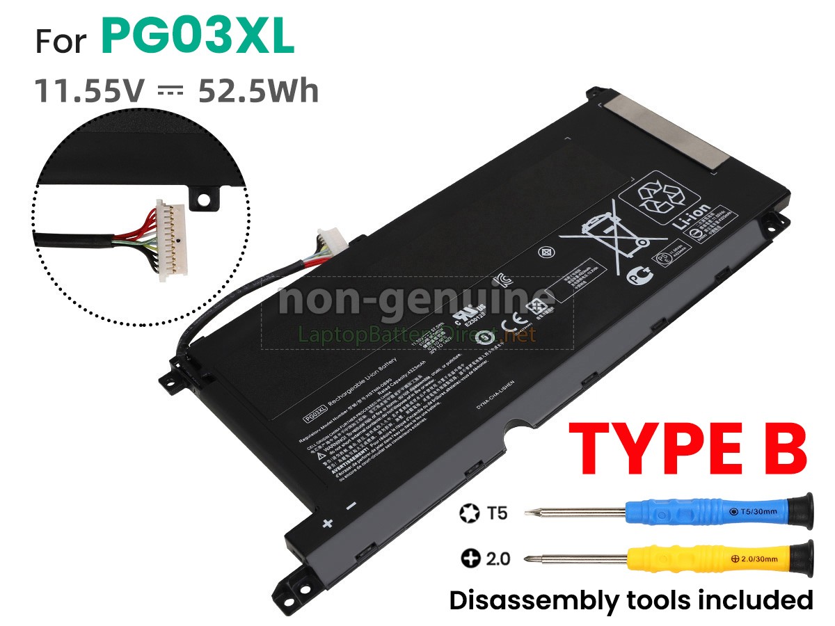 replacement HP PG03 battery