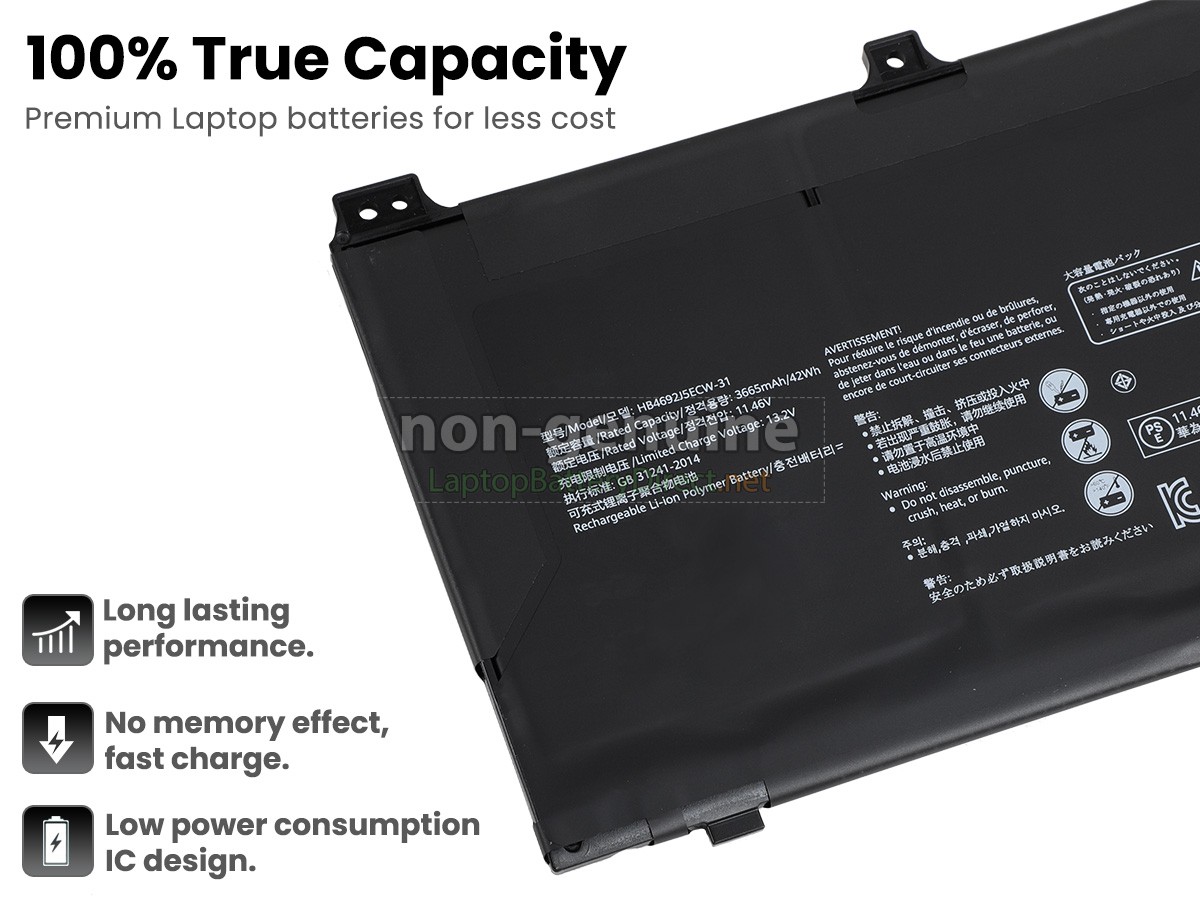 replacement Huawei MATEBOOK D15 (2020) battery