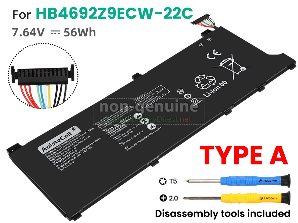 replacement Huawei MATEBOOK D 14 (2020) battery