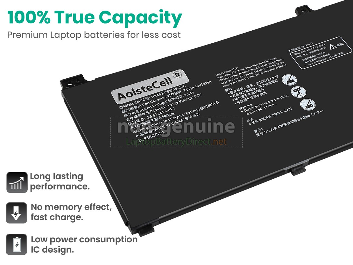 replacement Huawei MATEBOOK D 14 (2020) battery