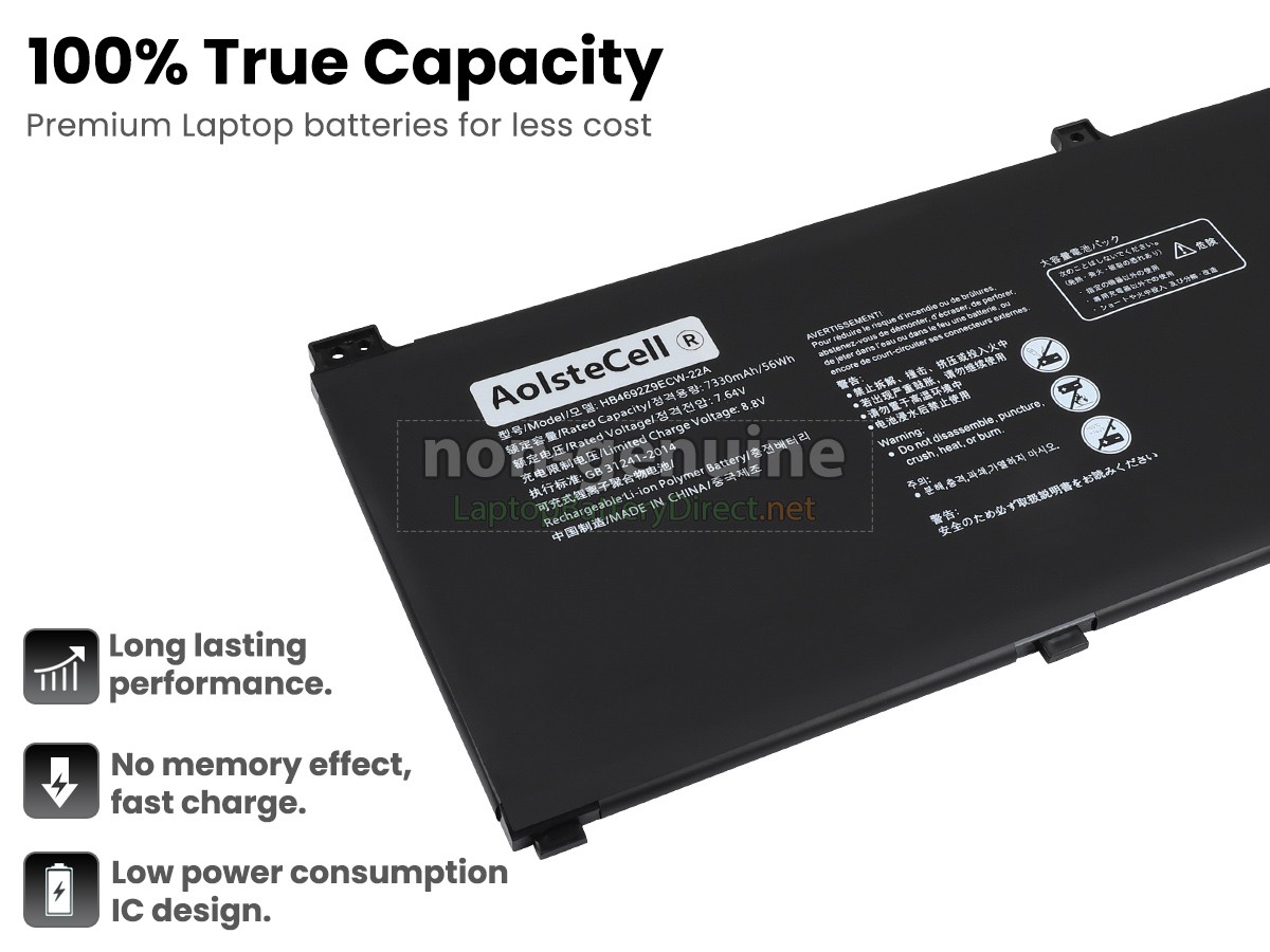 replacement Huawei MATEBOOK D15 (2020) battery