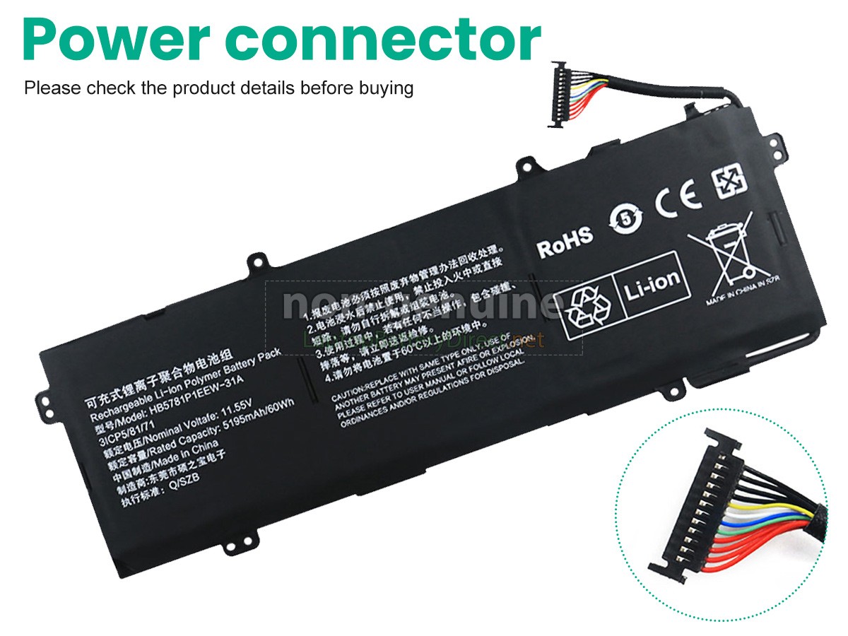 replacement Huawei HKD-W76 battery