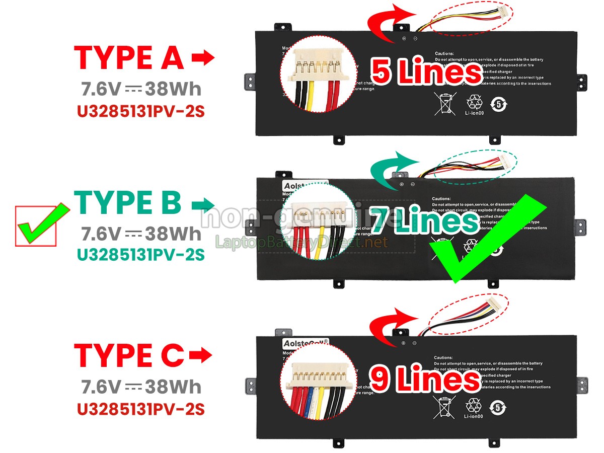 replacement Jumper U3285131PV-2S-9LINES battery