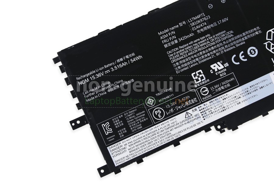 High Quality Lenovo ThinkPad X1 YOGA GEN 3 Replacement Battery  Laptop