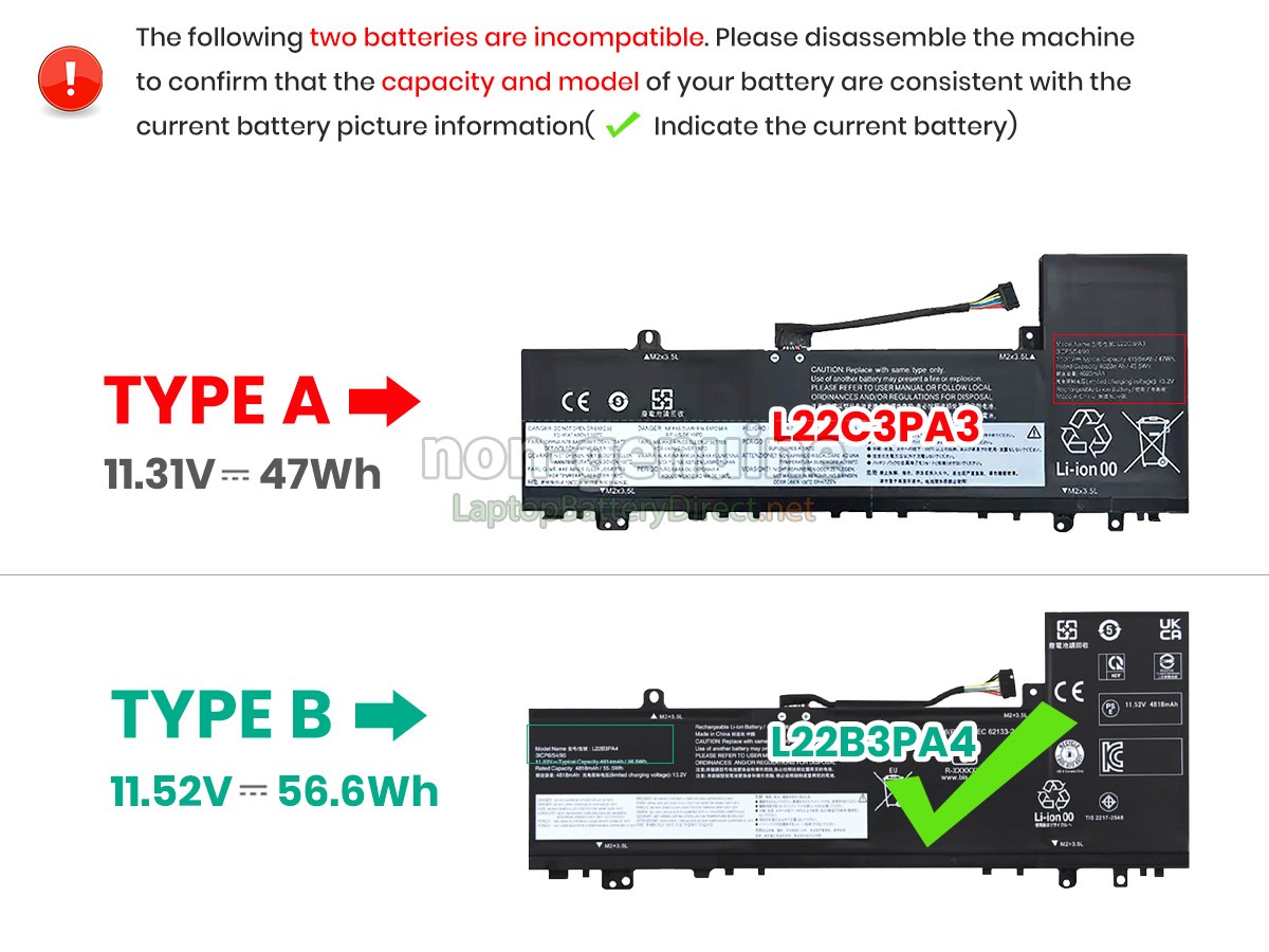 replacement Lenovo IdeaPad SLIM 5 14ABR8-82XE008DMH battery